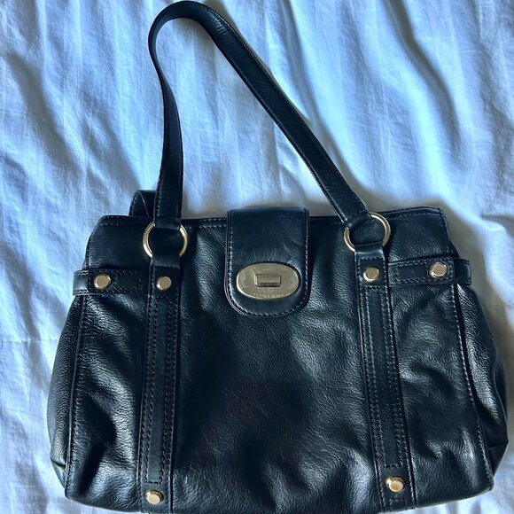 Michael Kors Black Leather Shoulder Bag - Picture 1 of 6